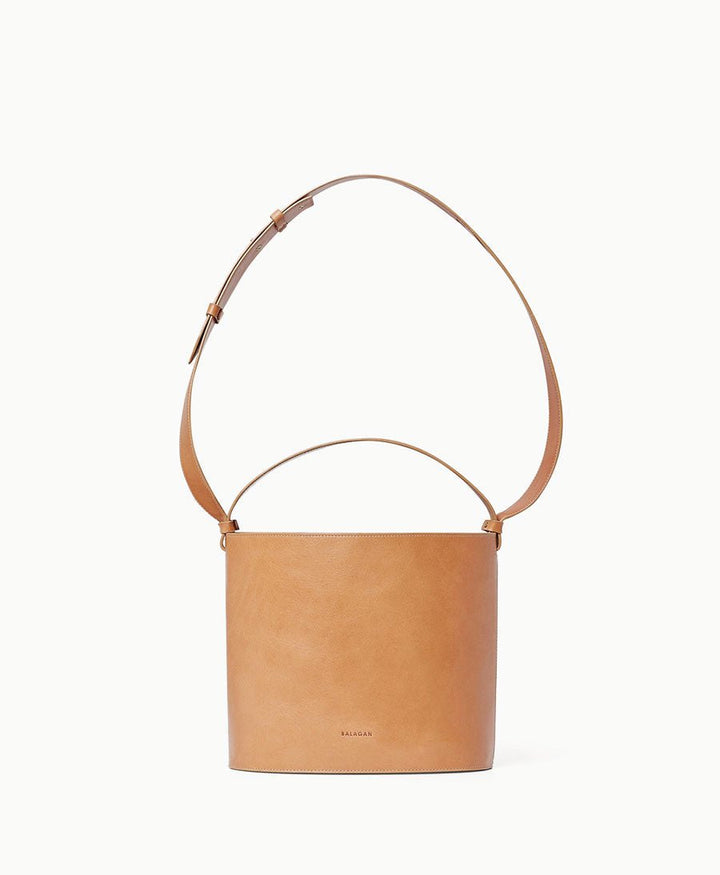 Bucket Bag aus Leder "Champagne" - Naturleder - Balagan - clomes