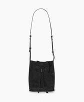 Ledertasche Bucket Bag Dli Velvet Balagan in Schwarz