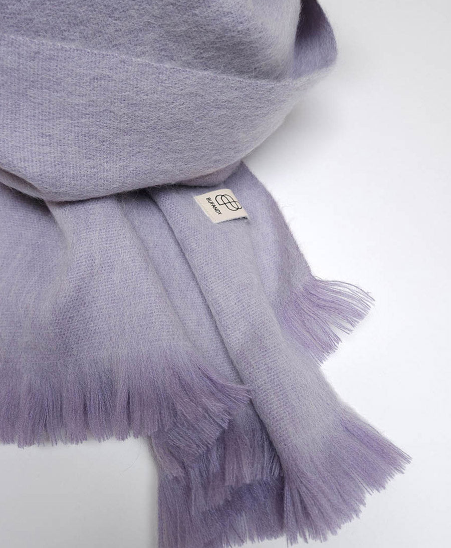 Halstuch Alpaka Schal - Solid Lavender Frost