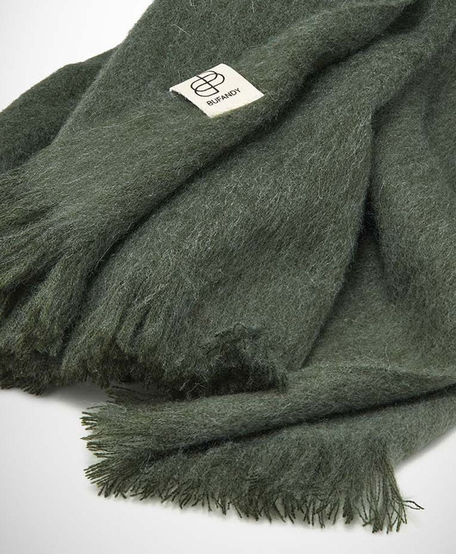 Halstuch Alpaka Schal Slim - Dark Forest