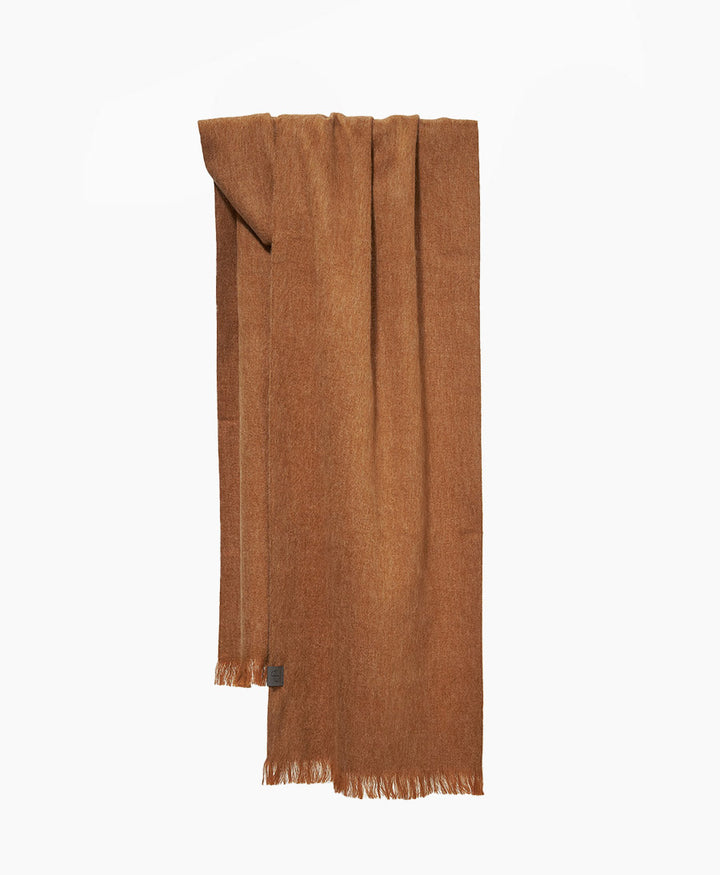 Halstuch Alpaka Schal Slim - Solid Chestnut
