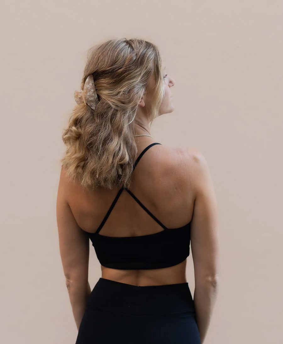 Top / Bustier LULA aus Tencel  - Schwarz