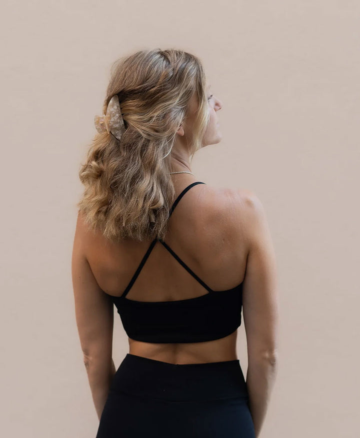 Top / Bustier LULA aus Tencel  - Schwarz