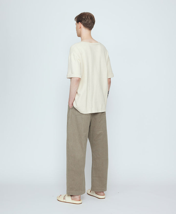 Stoffhose Tailored Curve Legged Trouser - Umber