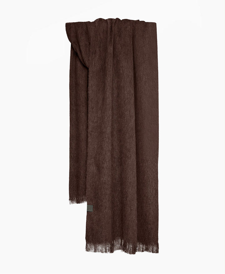 Halstuch Alpaka Schal Slim - Solid Cafecito