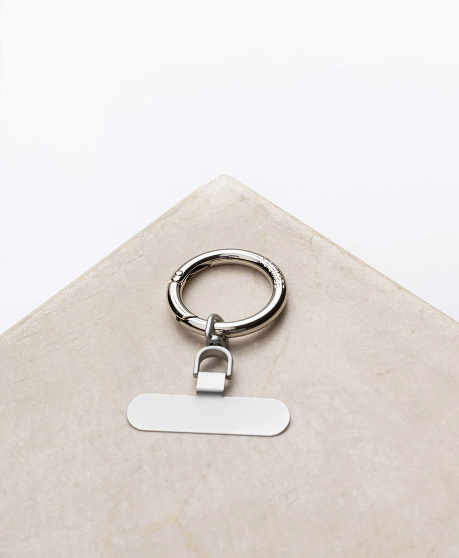 Handykette Phone Chain Set - Marble / Silbrig