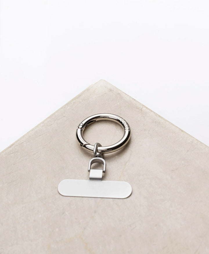 Handykette Phone Chain Set - Marble / Silbrig