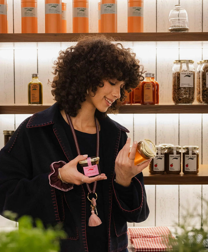 Schlüsselband vergoldeter Karabiner - Cherry Blossom