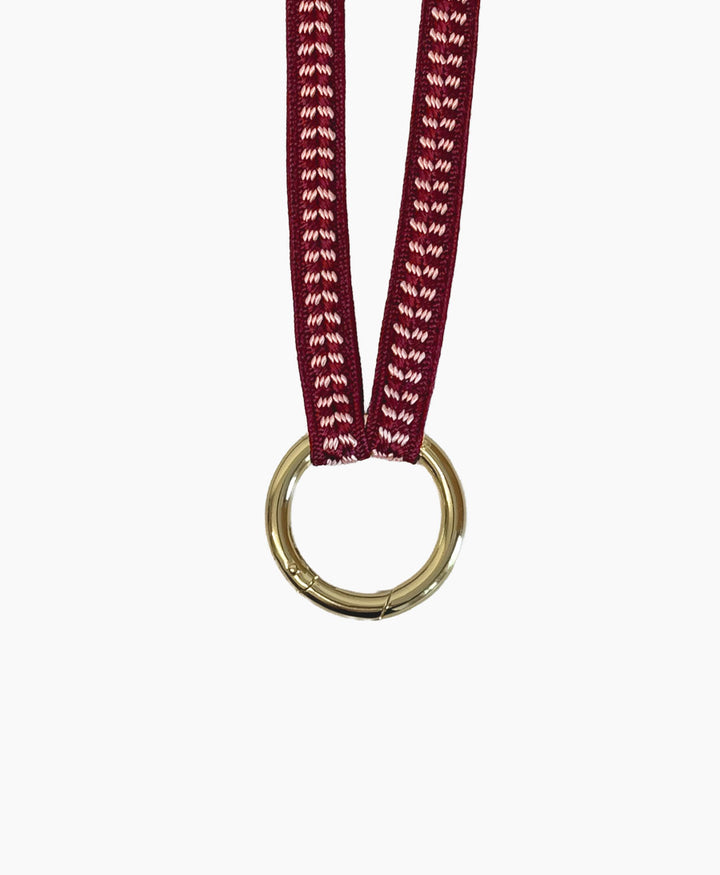 Schlüsselband vergoldeter Karabiner - Cherry Blossom