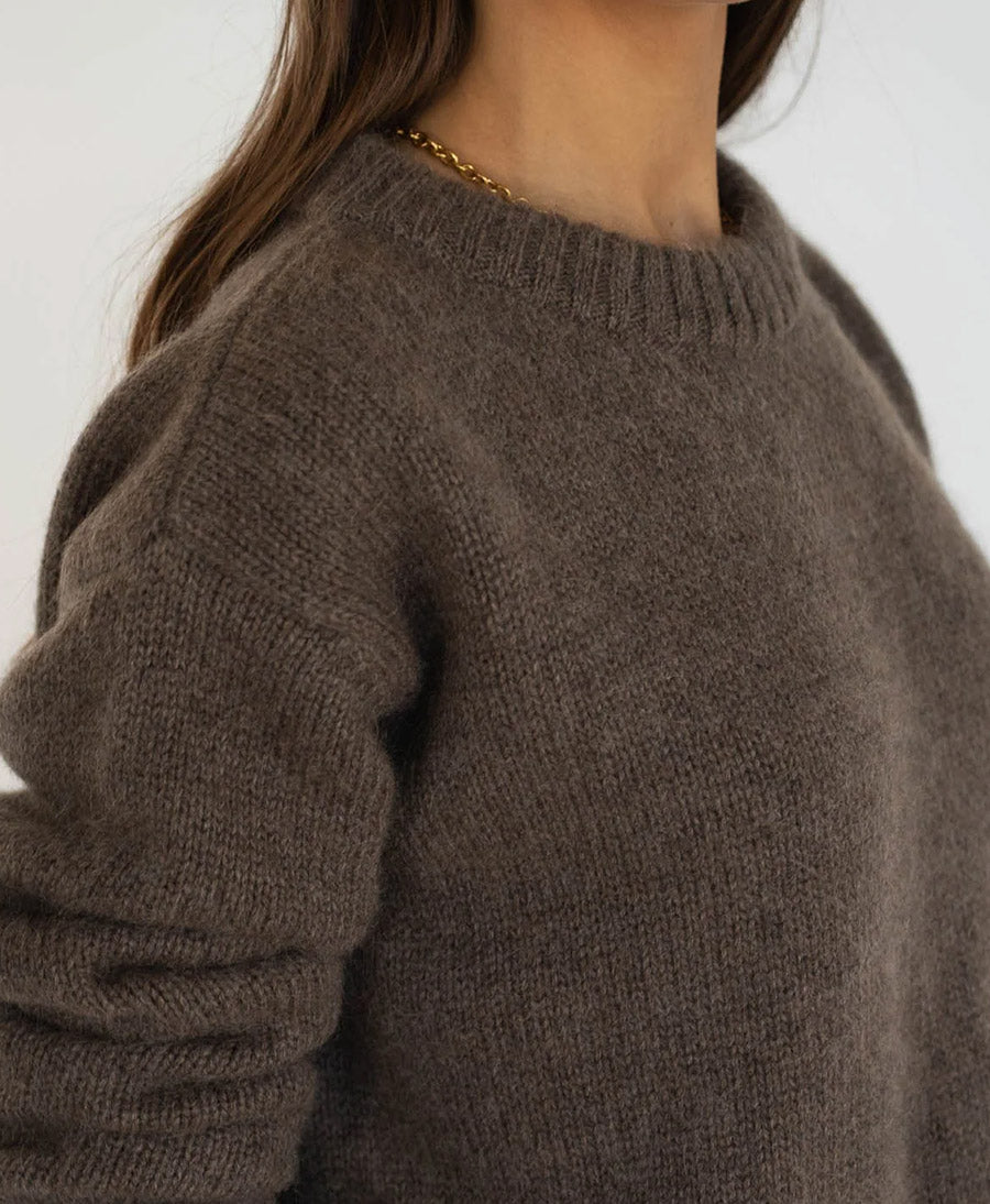 Strickpullover Claudia - Braun