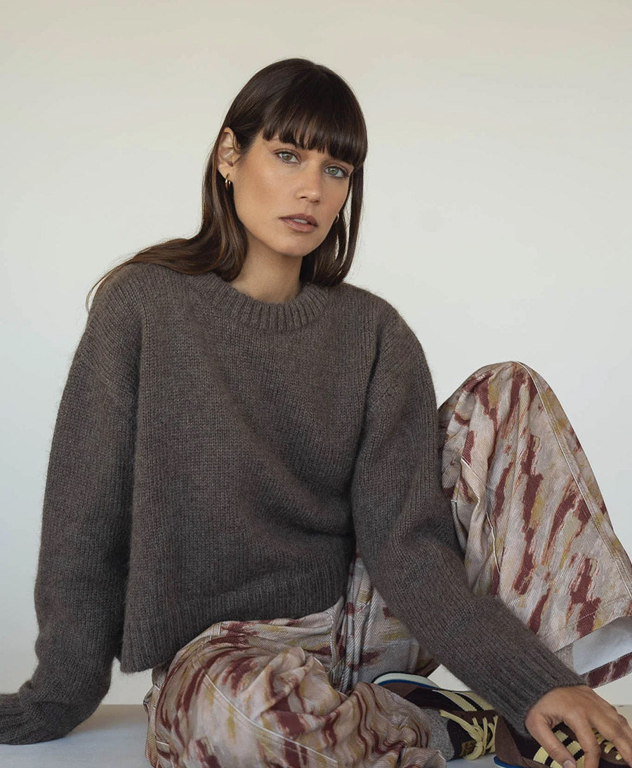 Strickpullover Claudia - Braun