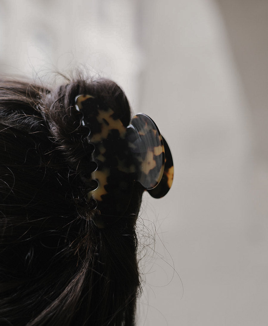 Haarklammer CARMEN (L) aus Acetat - Tortoise