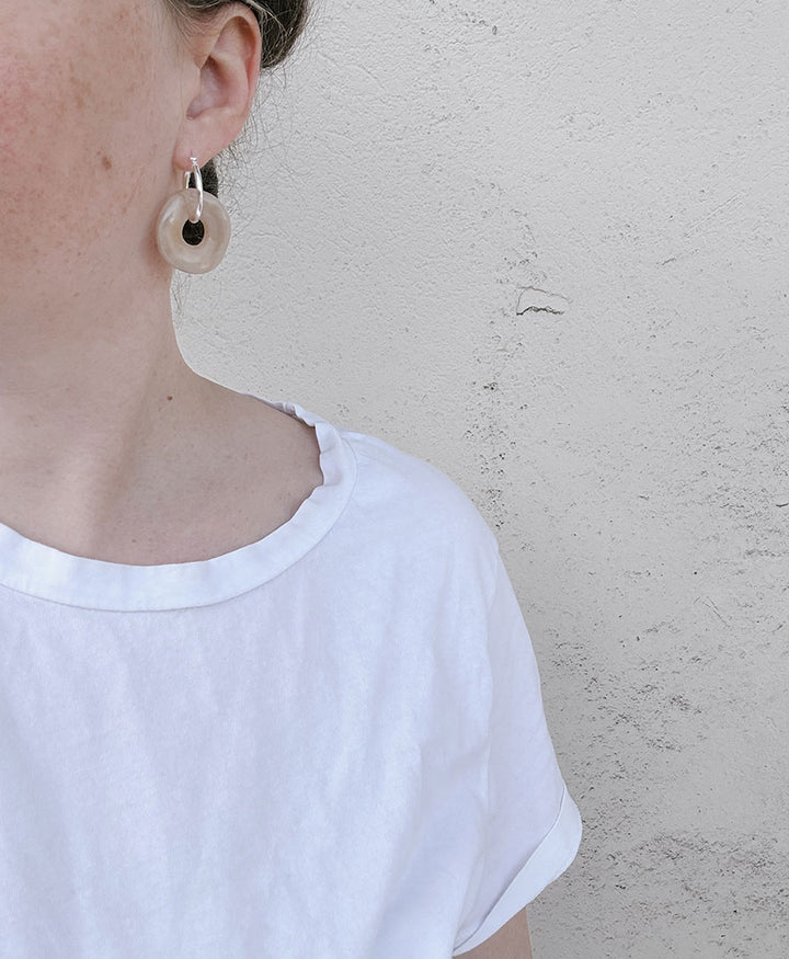 Anhänger Alice für Creolen - Sahara Beige