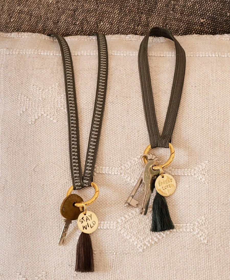 Schlüsselband vergoldeter Karabiner - Artichoke