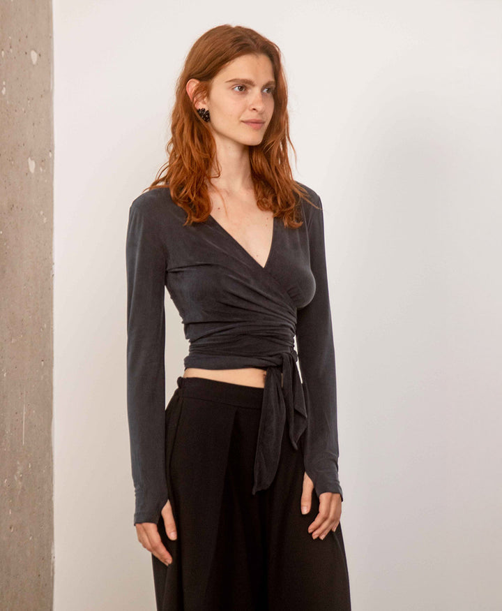 Culottes aus Bio-Baumwolle - Schwarz