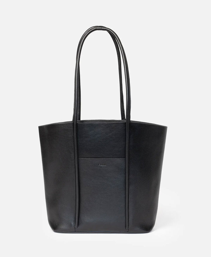 Tasche Cord Tote aus Leder - Schwarz
