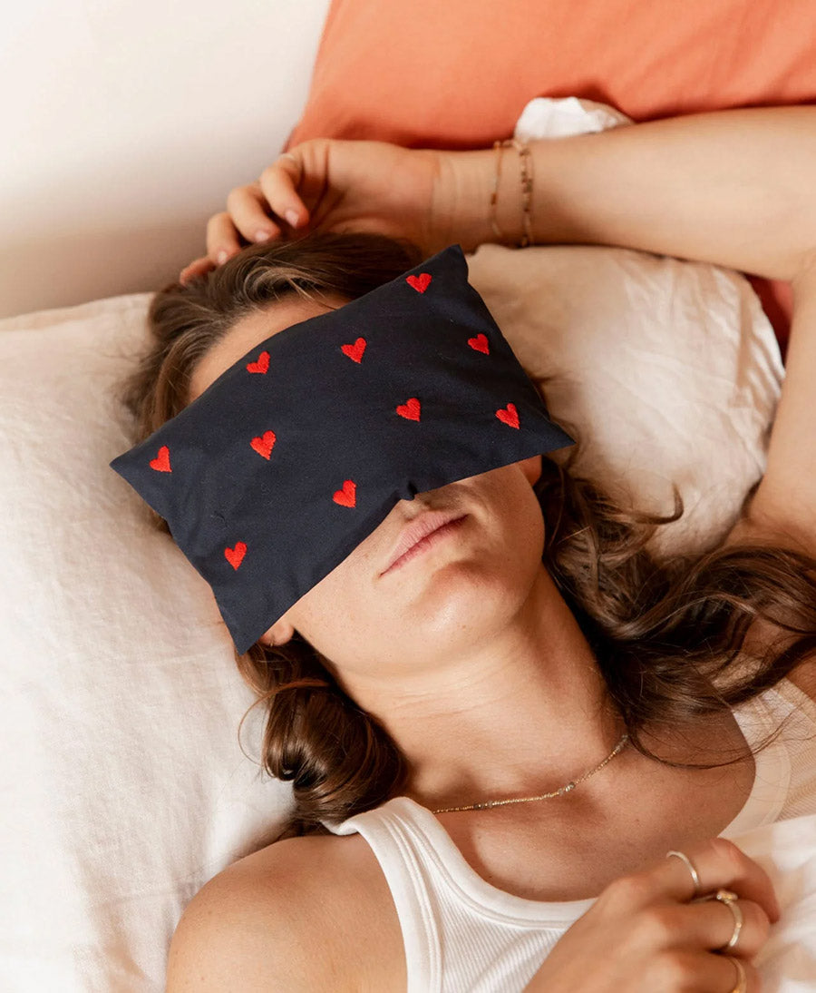 Augenkissen "Eye Pillow RAHA Hearts" - Marine