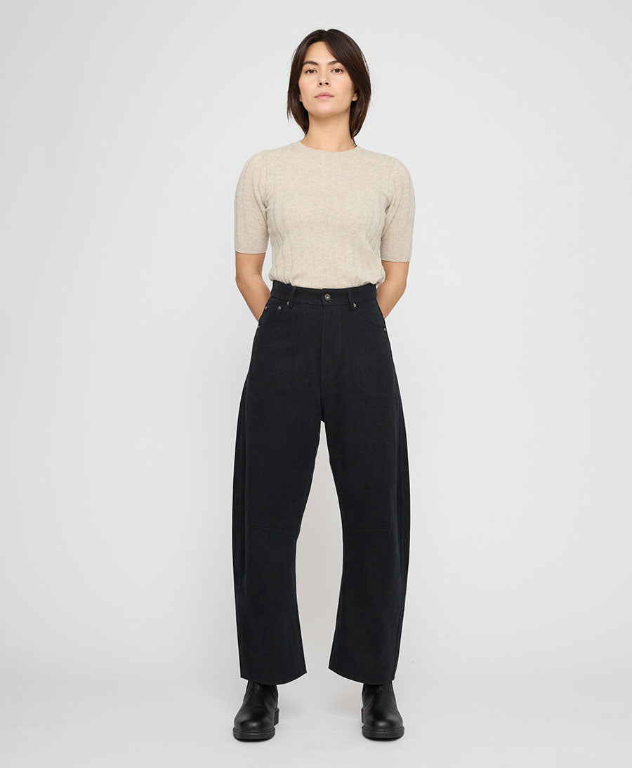 Stoffhose - Signature Curve Legged Work Trouser Brushed Edition - Schwarz