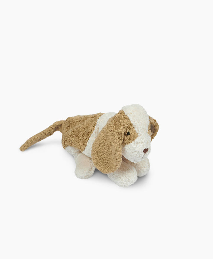 Hund (klein) Kuscheltier &amp; Wärmekissen - Beige