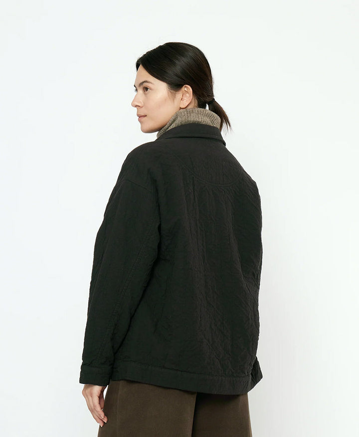 Hemdjacke Signature Panel Pockets Shirt Jacket - Schwarz (texturiert)