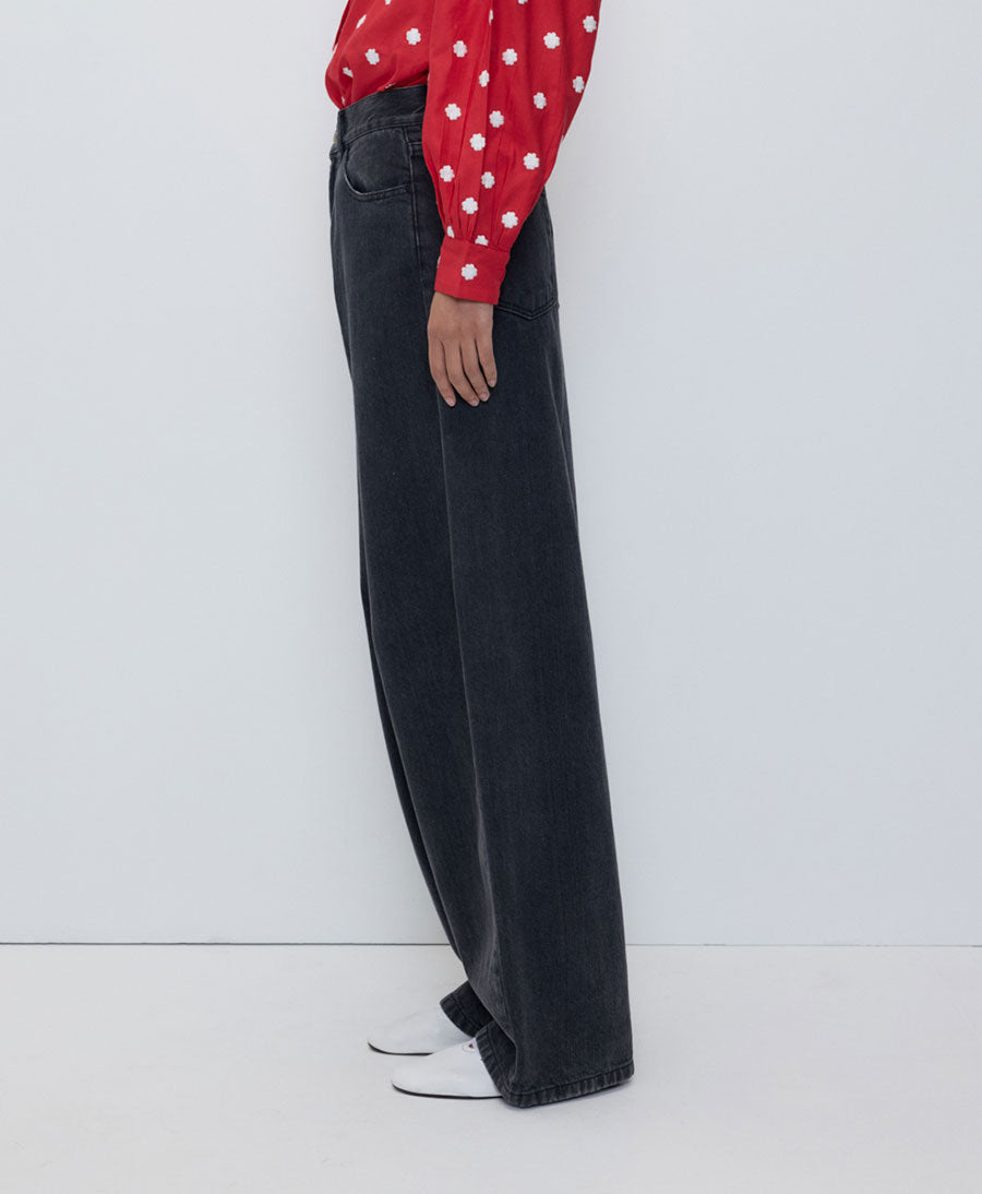 Jeans / Hose aus Denim - BERENICE - Schwarz