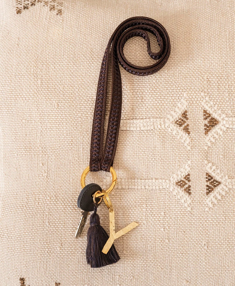 Schlüsselband vergoldeter Karabiner - Nightingale