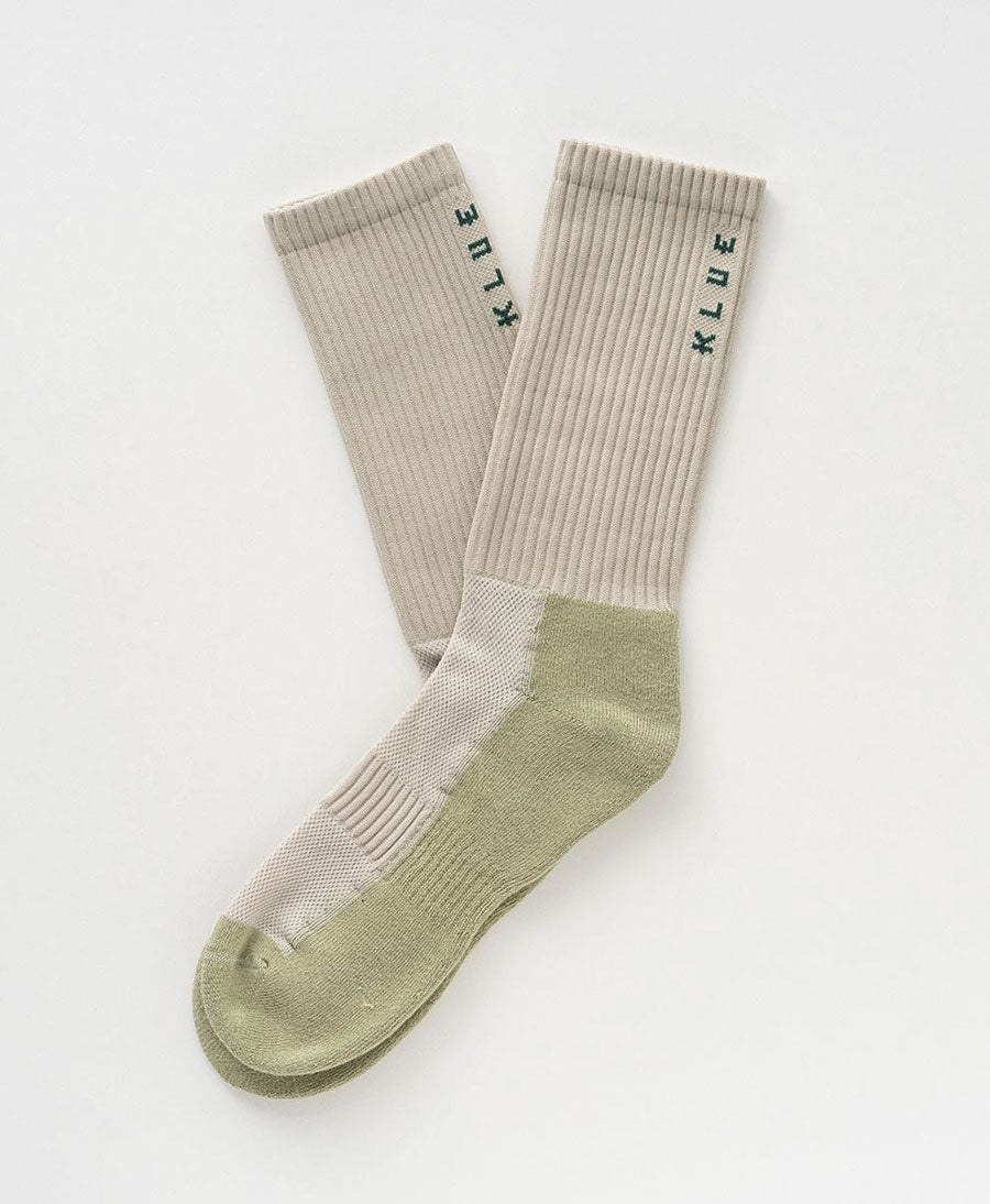 Technische Sportsocken Bio-Baumwolle - Khaki