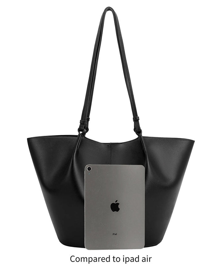 Schultertasche LYDIA aus veganem Leder - Braun