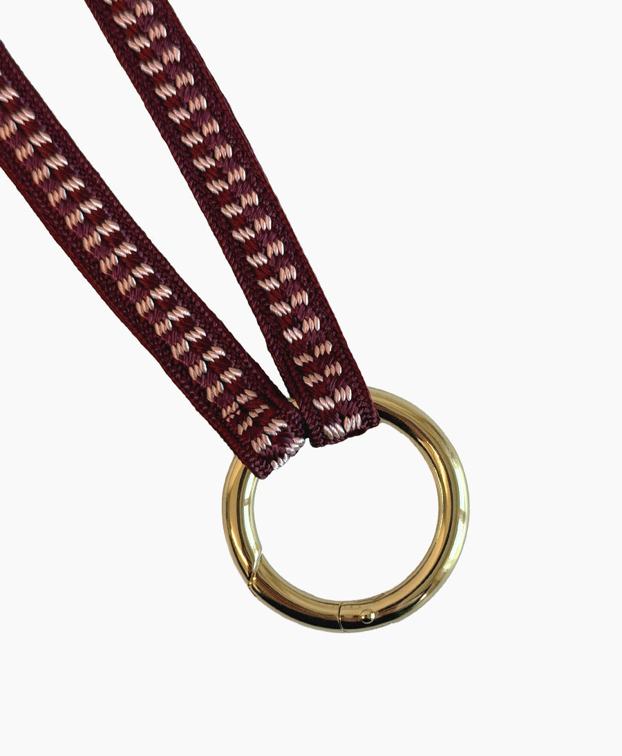 Schlüsselband vergoldeter Karabiner - Cherry Blossom