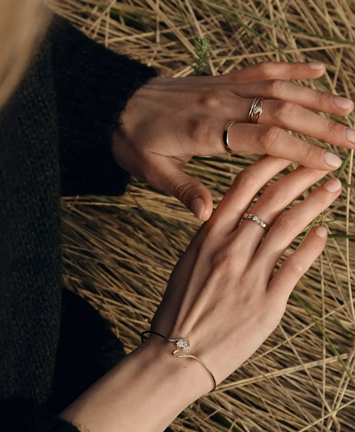 Fingerring vergoldet - Ondée