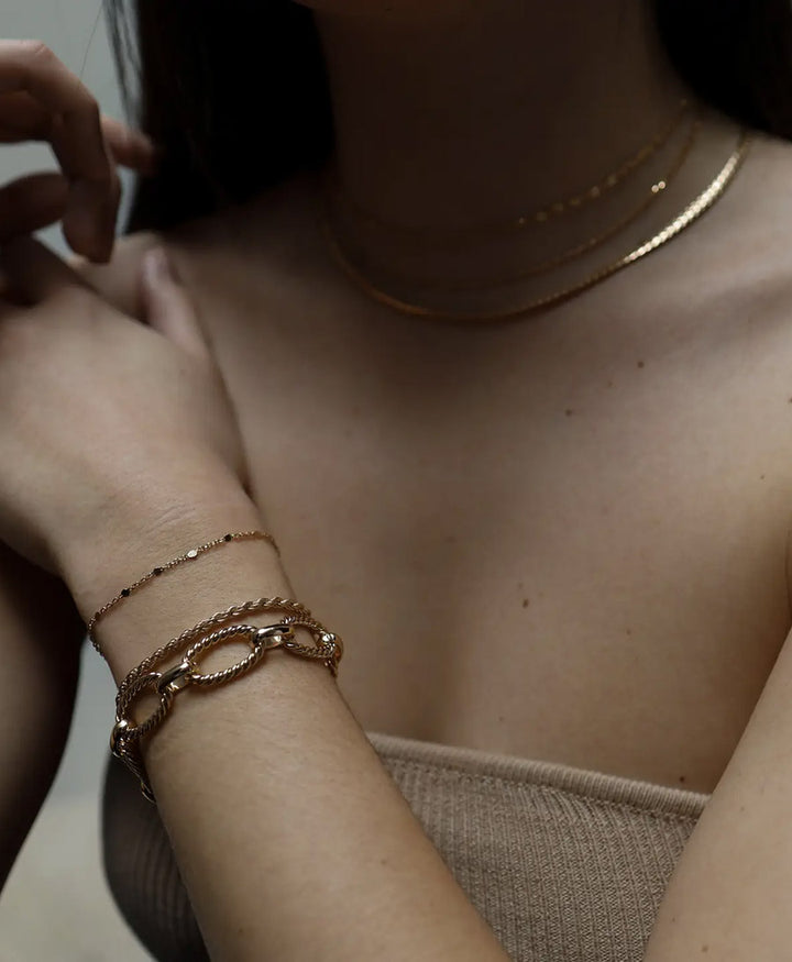 Armband / Bracelet vergoldet - Robespierre