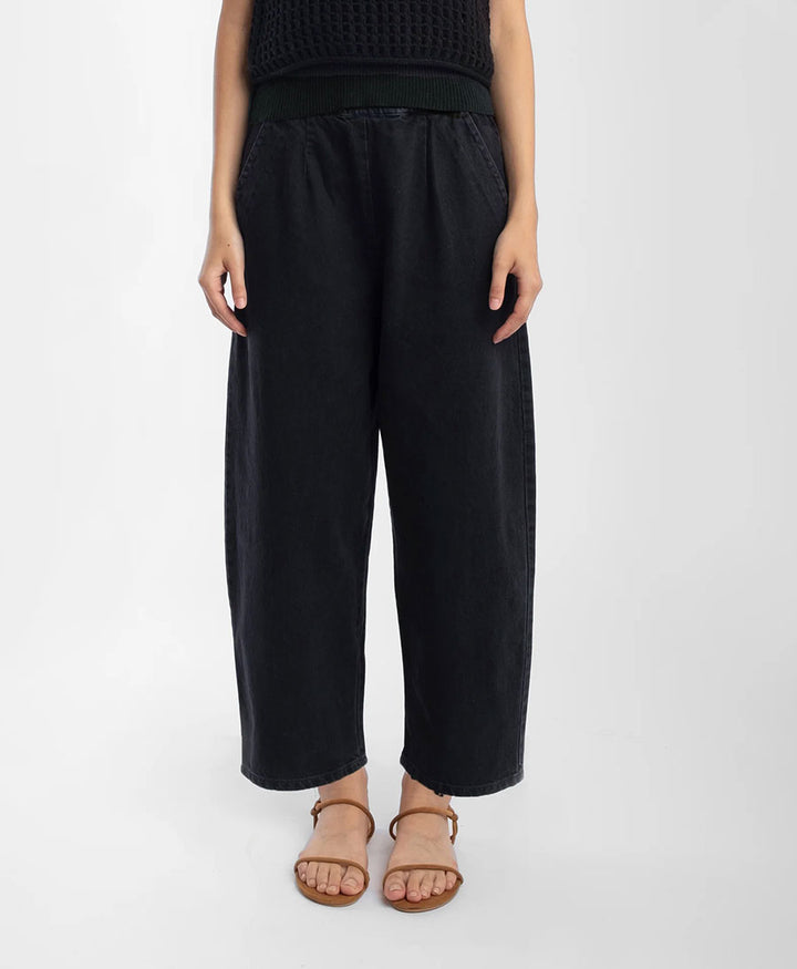 Denimhose - Faded Black Barrel Pant