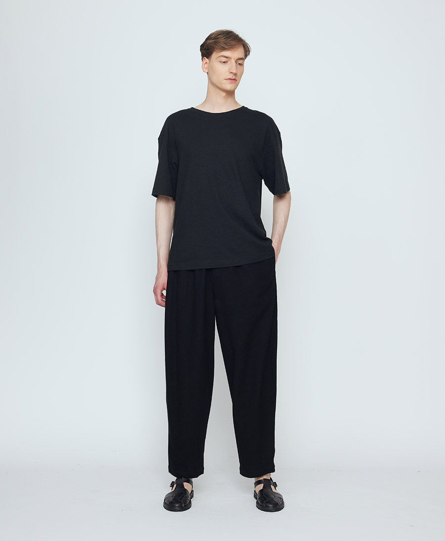 Stoffhose Signature Elastic Pull-Up Trouser - Schwarz