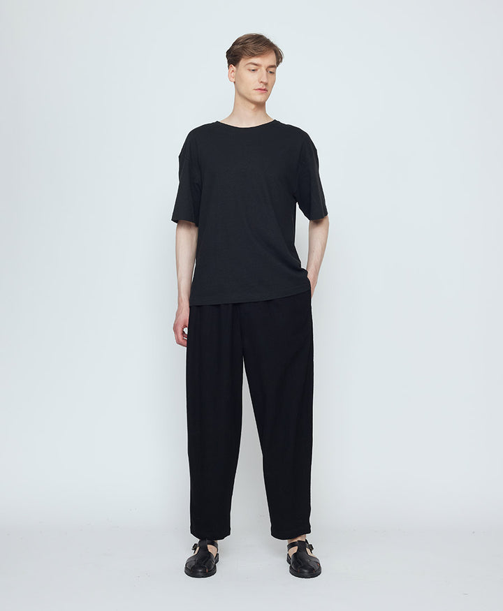 Stoffhose Signature Elastic Pull-Up Trouser - Schwarz