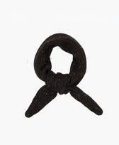 Gestrickter Schal Kaschmir gesprenkelt Oats & Rice  in Schwarz, gesprenkelt