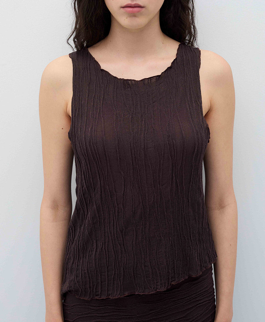 Top LEILA - Dunkelbraun