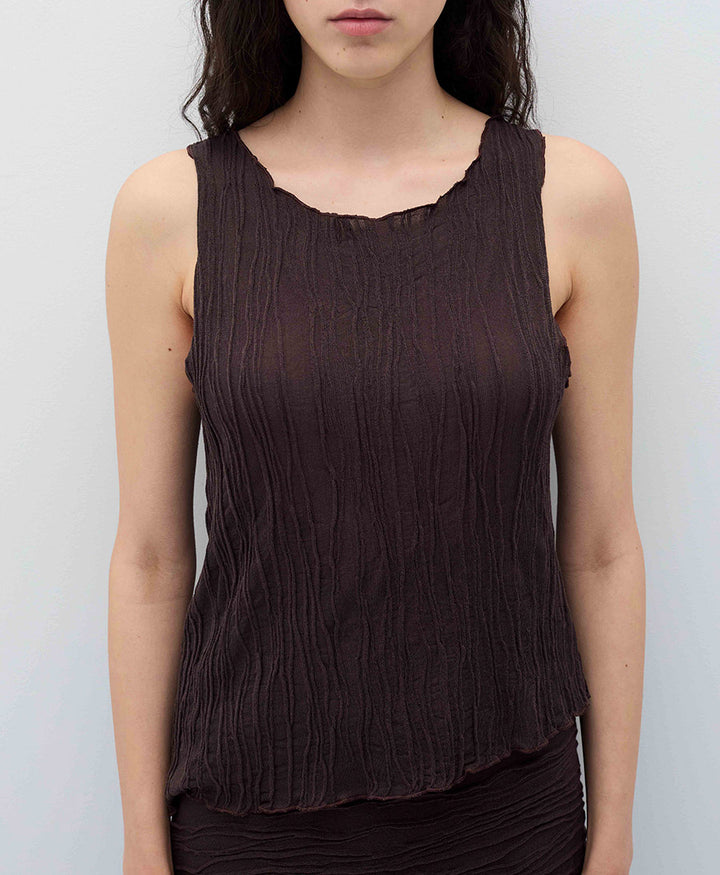 Top LEILA - Dunkelbraun