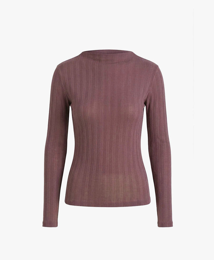 Rib Top / Oberteil - Cocoa