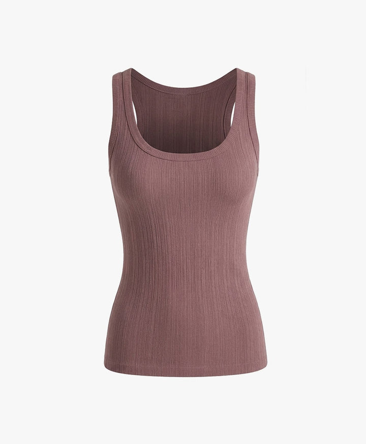 Rib Tank Top - Cocoa