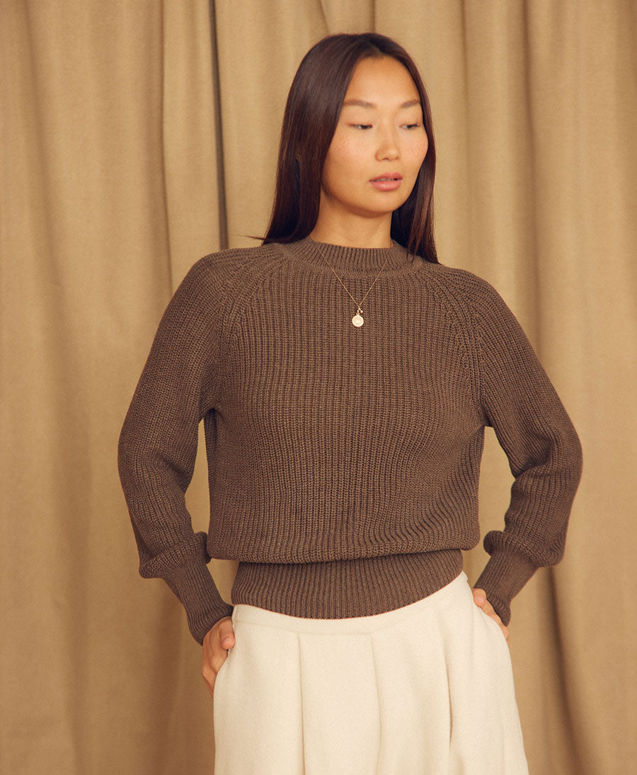 Strickpullover aus Bio-Baumwolle - Cocoa