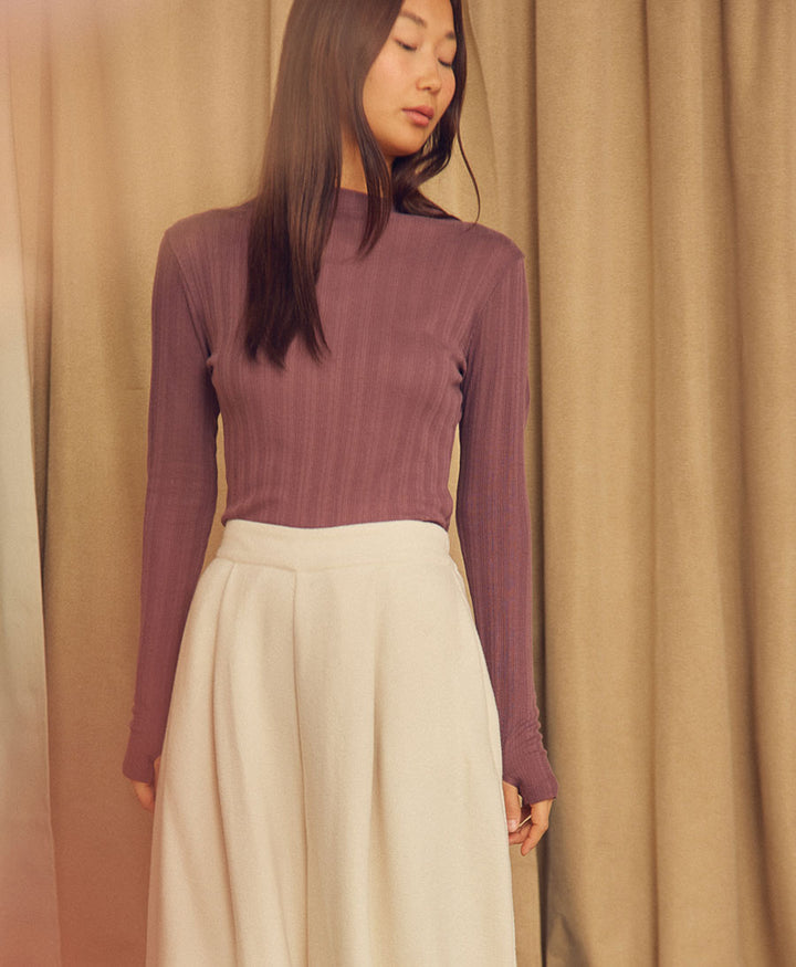 Rib Top / Oberteil - Cocoa