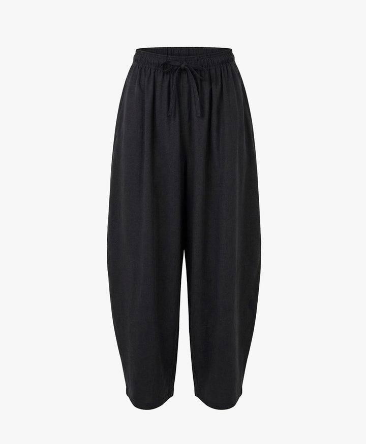 Barell Stoffhose - Schwarz