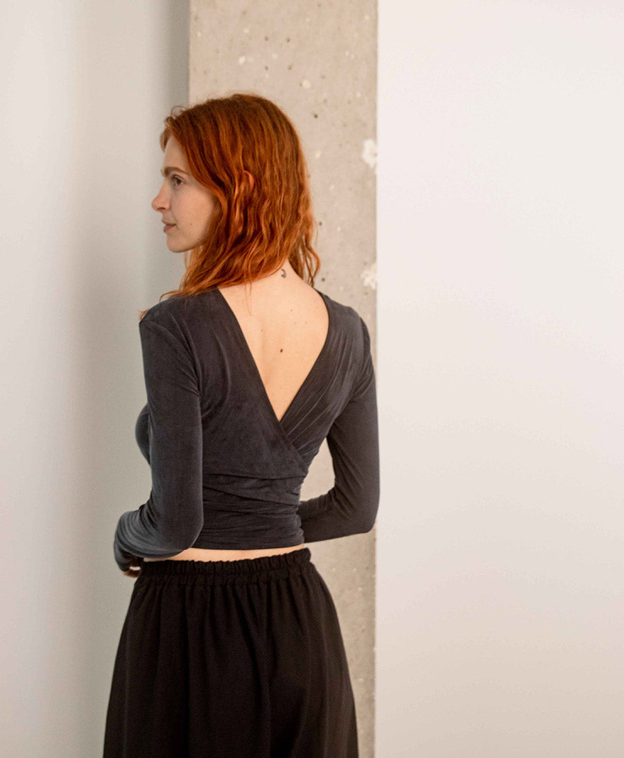 Culottes aus Bio-Baumwolle - Schwarz