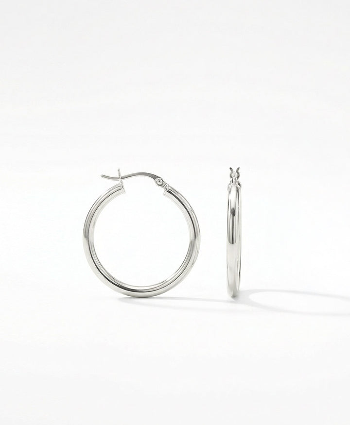 Ohrringe / Creolen - 30mm - Silber