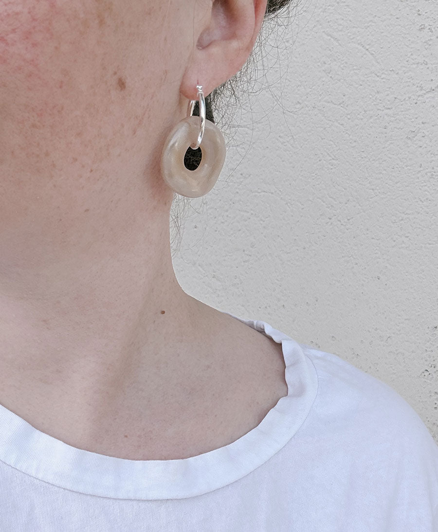 Anhänger Alice für Creolen - Sahara Beige