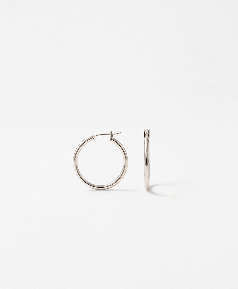 Ohrringe / Creolen - 20mm - Silber