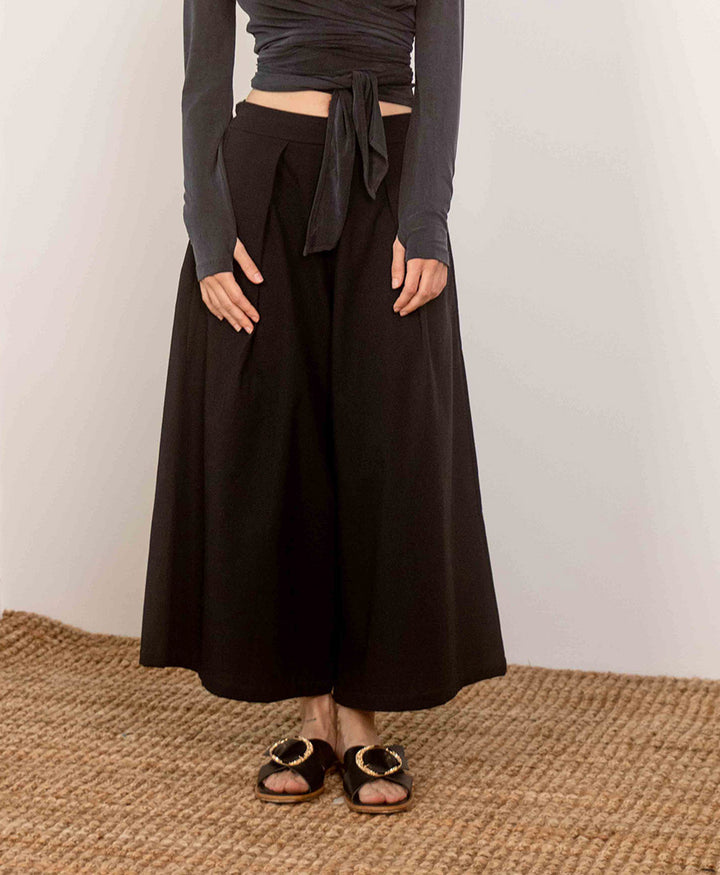 Culottes aus Bio-Baumwolle - Schwarz