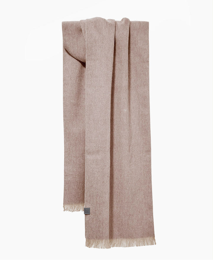 Halstuch Alpaka Schal Slim - Solid Desert Taupe