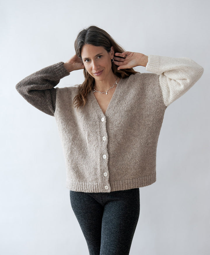 Strickjacke Cardigan DELTA - Desert