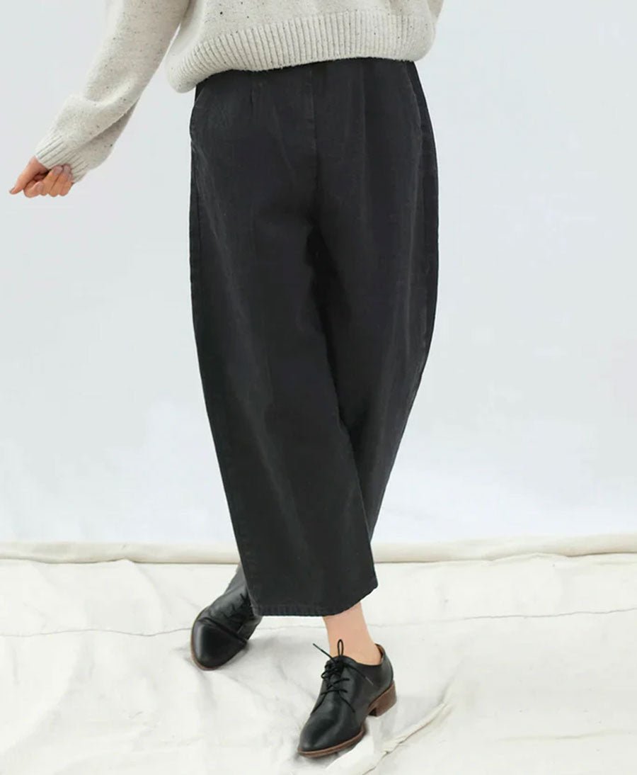 Denimhose - Faded Black Barrel Pant - Micaela Greg - clomes